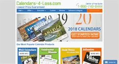 Desktop Screenshot of calendars-4-less.com